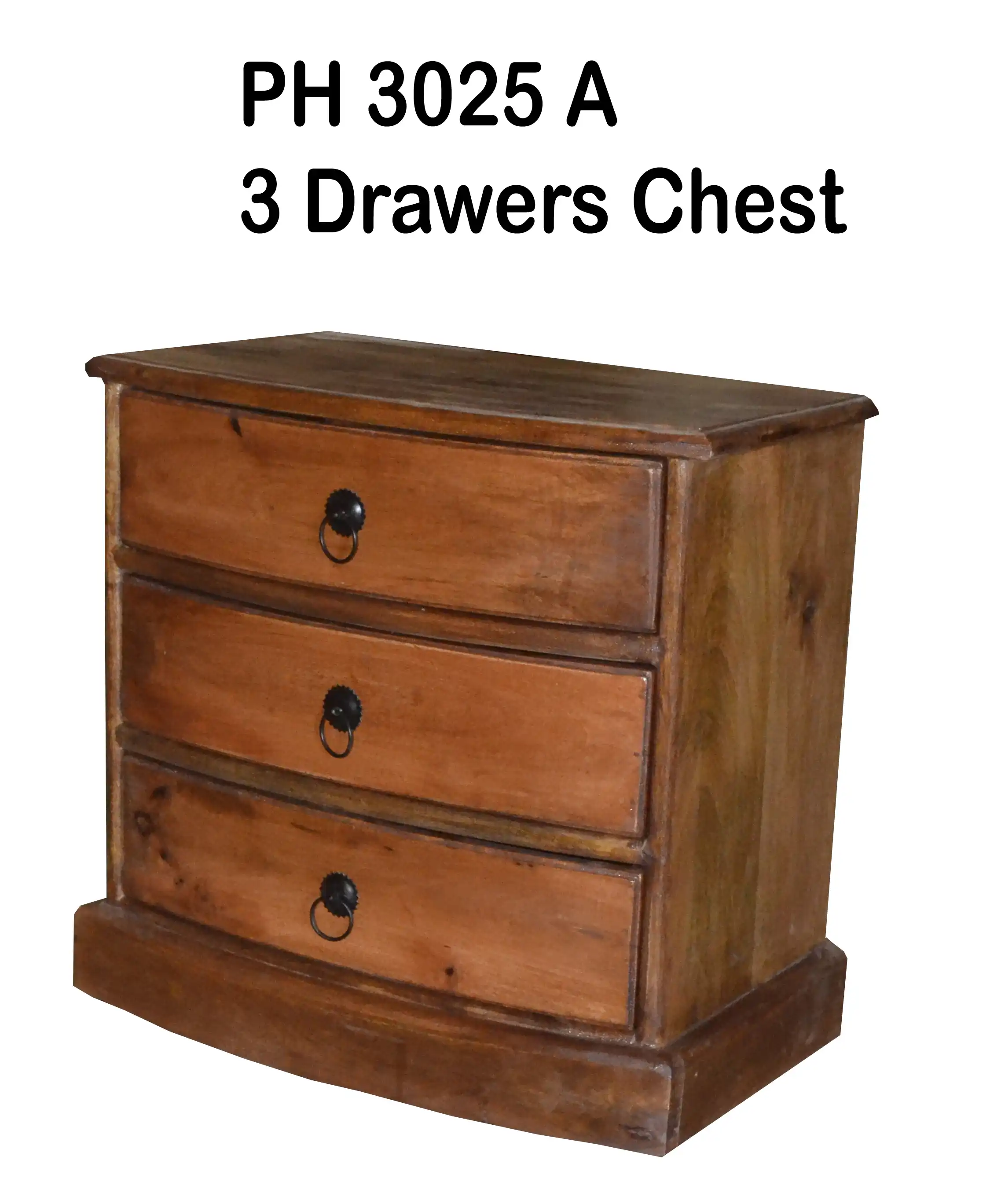 Half Round Cabinet with 3 Drawers - popular handicrafts